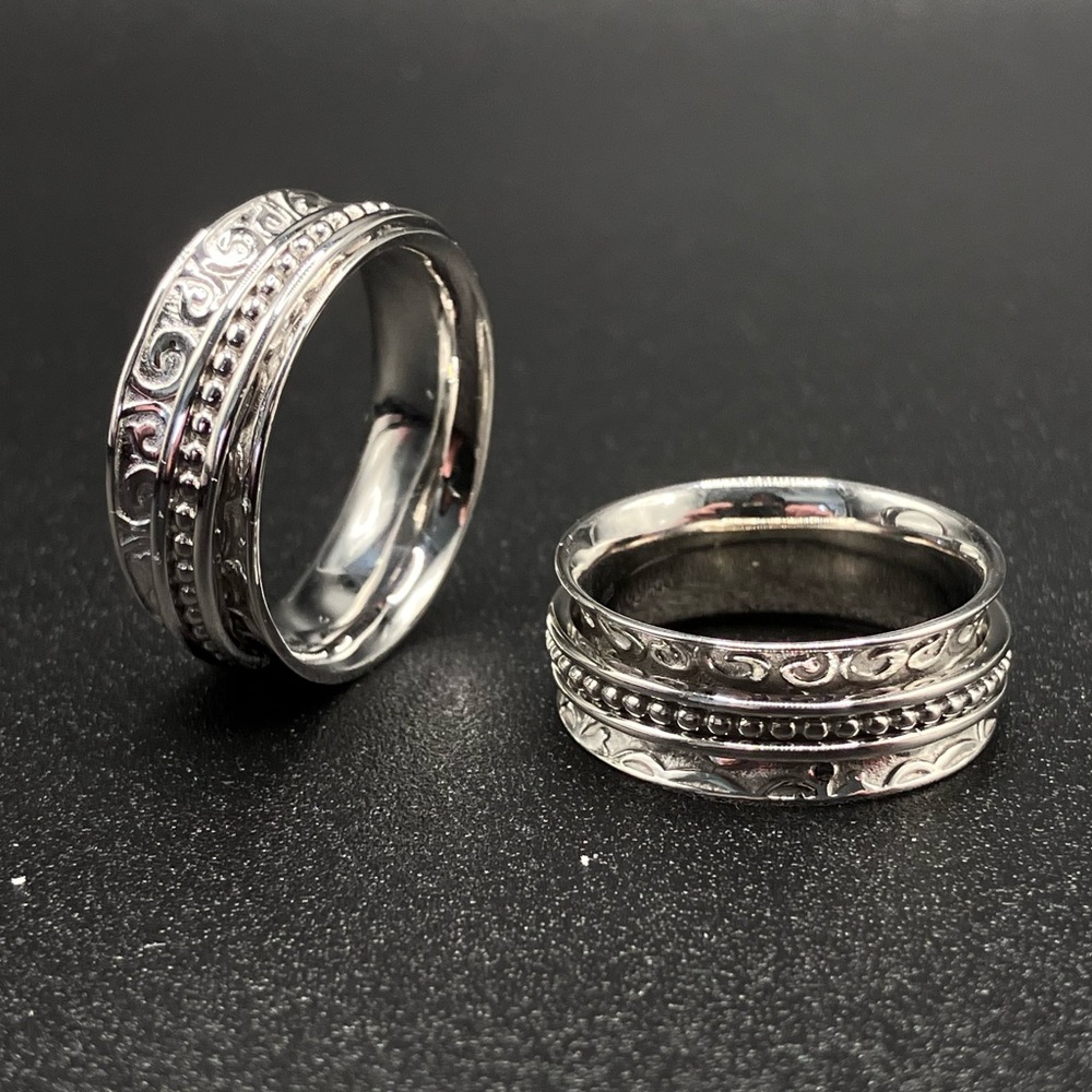 Textured Sterling Silver Spinner Ring